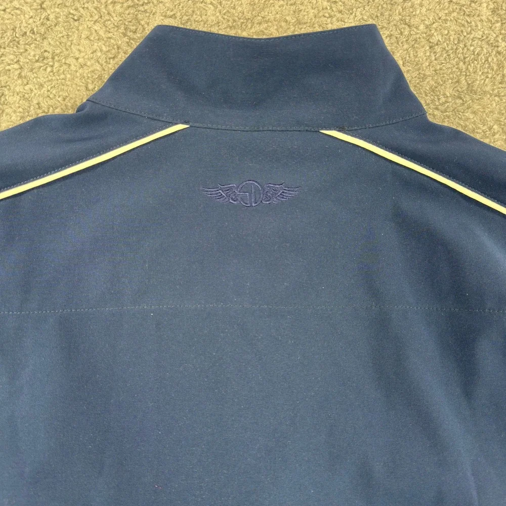 Straight Down Performance Mens XL 1/4 Zip Pullover‎ Navy Blue Bighorn Golf Club